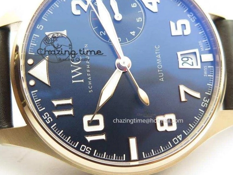 MIROTIME 0705 Big Pilot IW500909 RG ZF 1:1 Best Edition Le Petit Prince On Brown Leather Strap A Breathable 7293